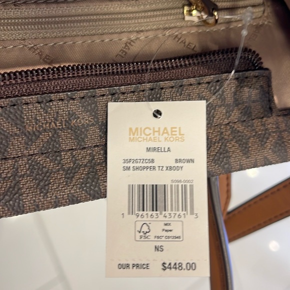 MICHAEL KORS
Mirella Small Logo Crossbody Bag
Brown 
NWT - Picture 5 of 16